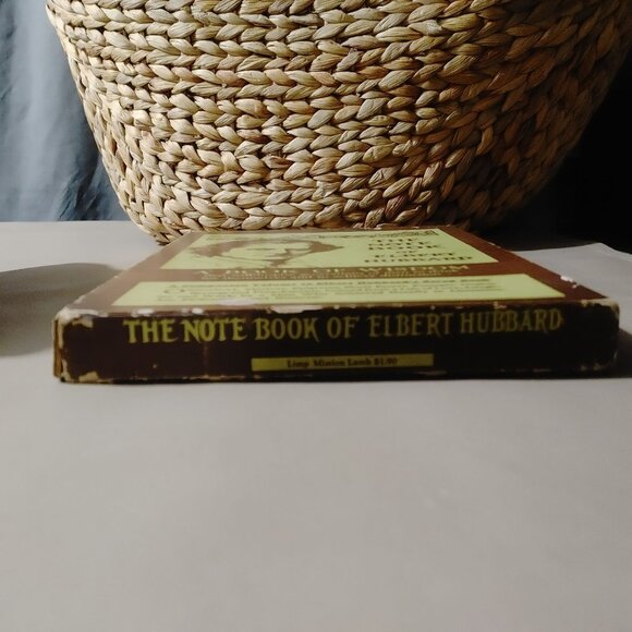 Elbert Hubbard 1927 The Note Book Of Hardcover Box Leather Wisdom Brown - Picture 8 of 15
